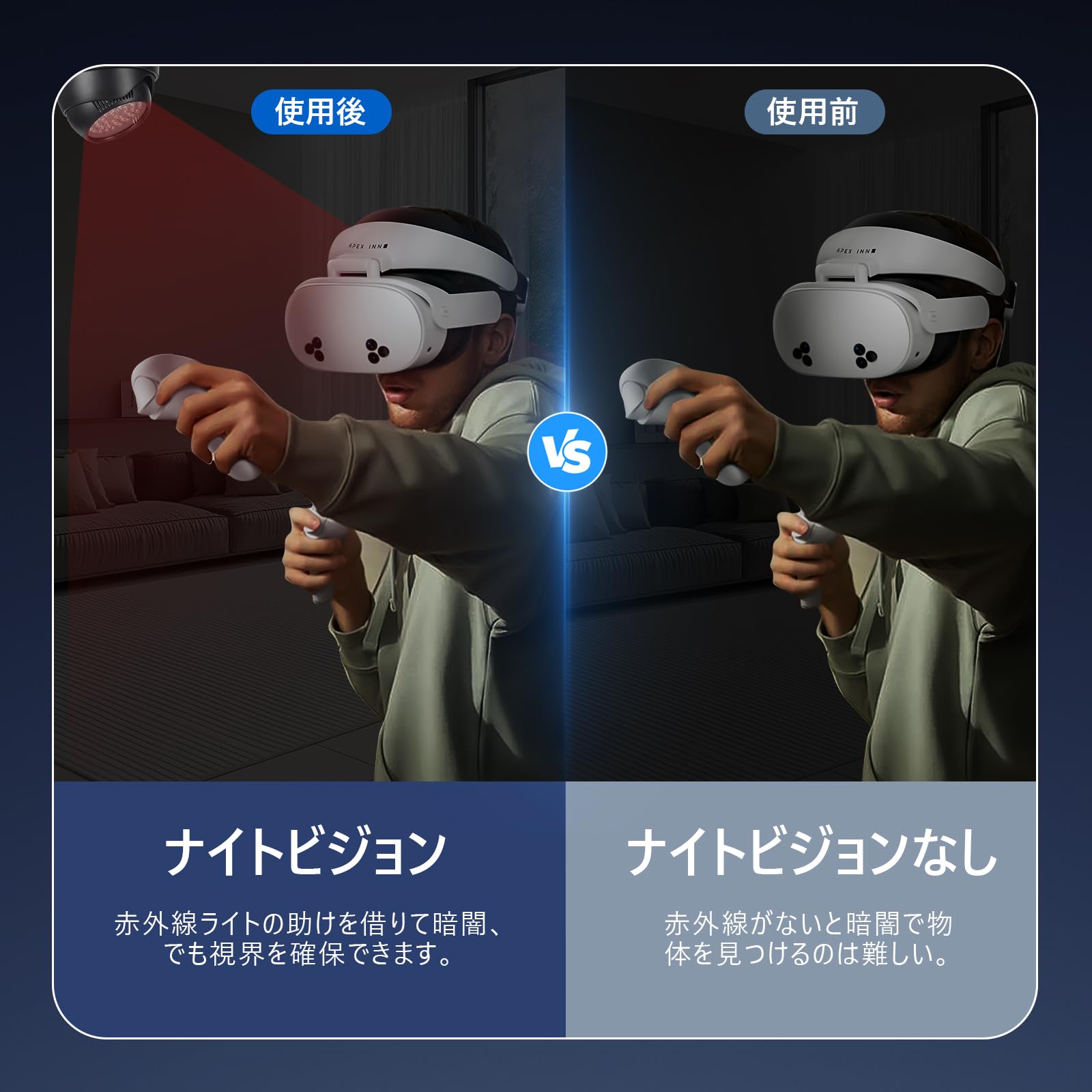 Amazon.co.jp: Ubefuu 赤外線ライト VR Quest 3/Quest 3s/Quest 2